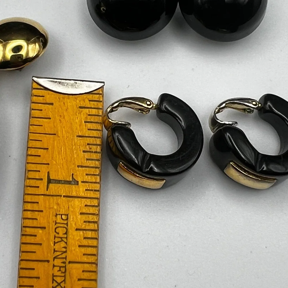 Retro '80s/'90s Statement Earrings – Lot of 3‎